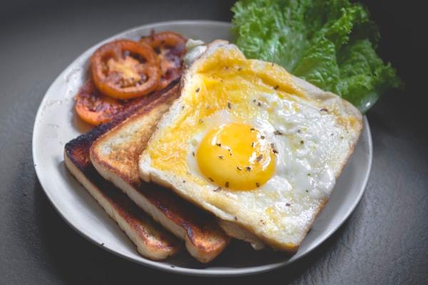 A simple breakfast on a table